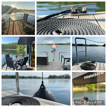 Hausboot Privatsfaehre 船屋